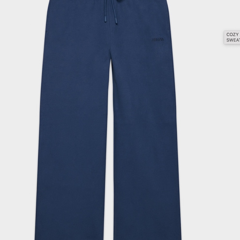 2 Pairs for $80: Aritzia Cozy Sweatfleece Boyfriend Wide Sweatpant - Picture 2 of 6